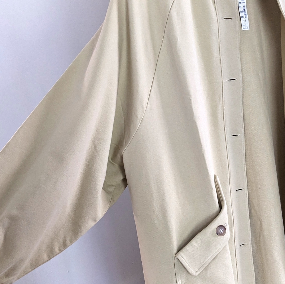 Madewell Structured Terry Longline Duster Coat - Picture 9 of 16